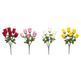 14-inch Rose Bud Bush (Pack of 24)