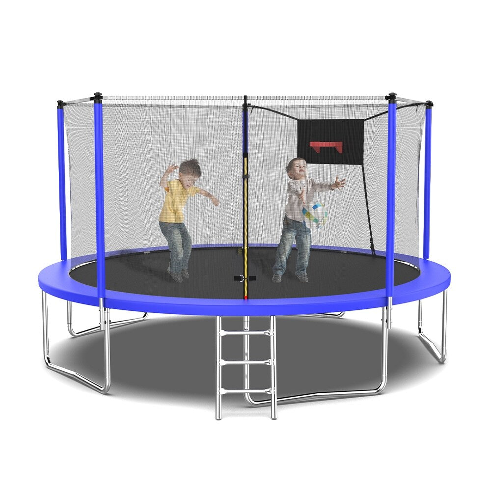 14 ft. Outdoor Trampoline for Kids and Adults, 1323 lbs, ASTM Approved