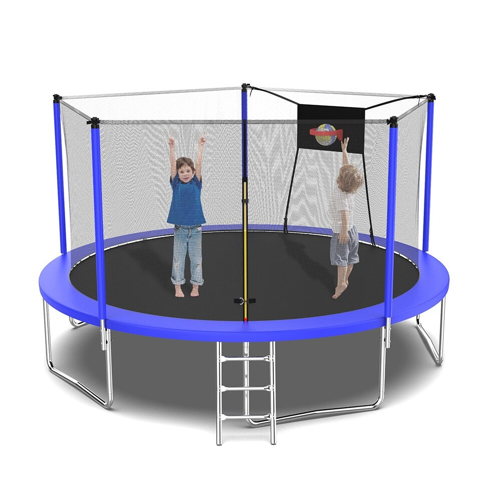 14 ft. Outdoor Trampoline for Kids and Adults, 1323 lbs, ASTM Approved