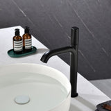 14 in.H Modern Matte Black/ Brushed Gold Single Handle Bathroom Faucet includes Hardware