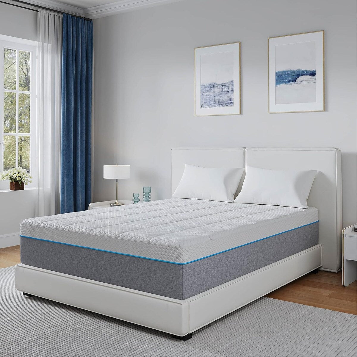 14 inch Gel Memory Foam Mattress, Cooling Medium Feel Bed Mattress in a Box, CertiPUR-US