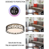 14 inch LED Flush Mount Ceiling Light round light ceiling fixture with bronze finish