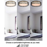 14 inch LED Flush Mount Ceiling Light round light ceiling fixture with bronze finish