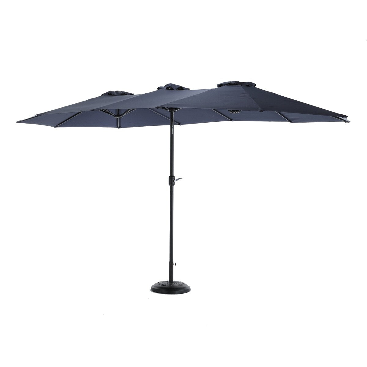 14.8 Ft Double Sided Outdoor Umbrella Rectangular Large with Crank
