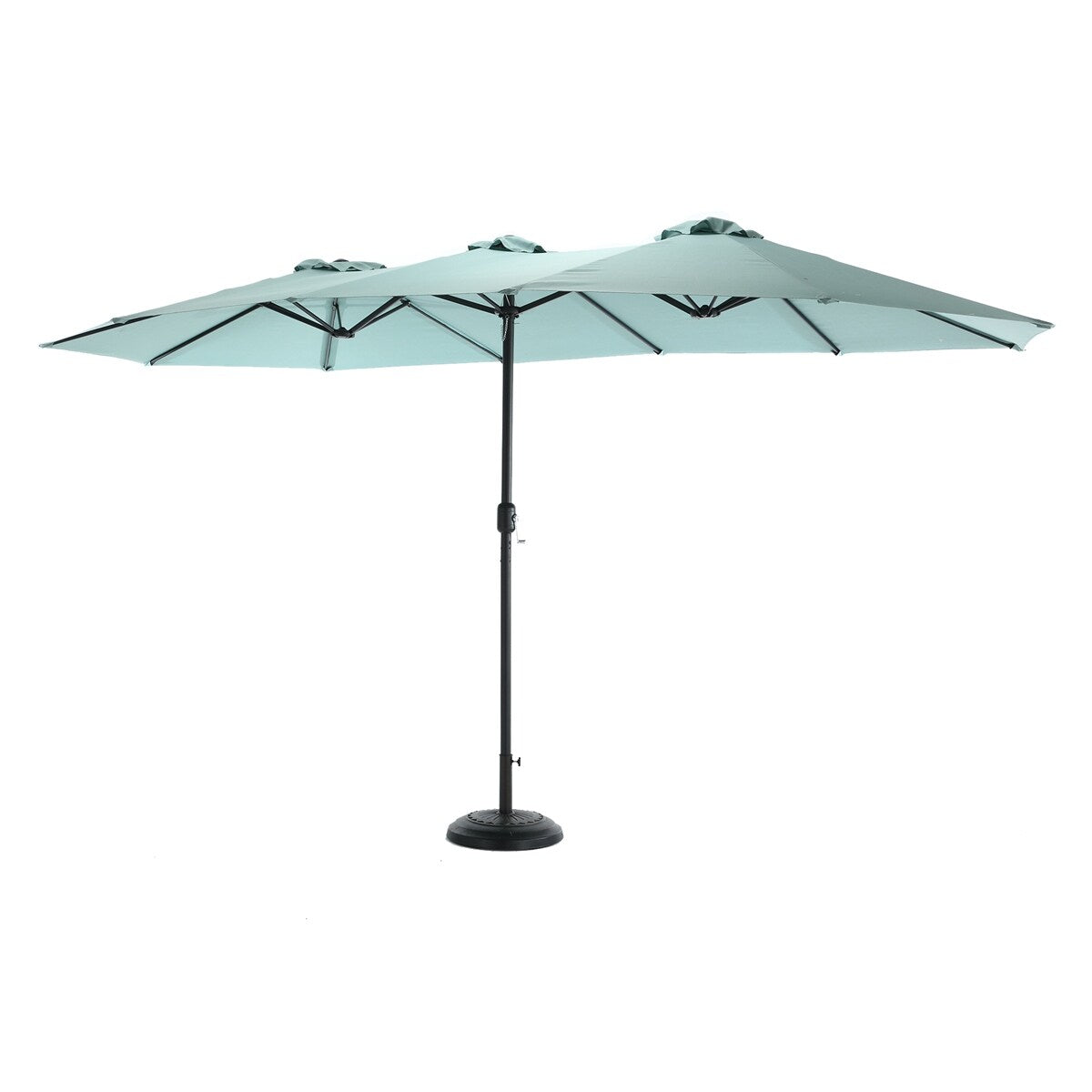 14.8 Ft Double Sided Outdoor Umbrella Rectangular Large with Crank