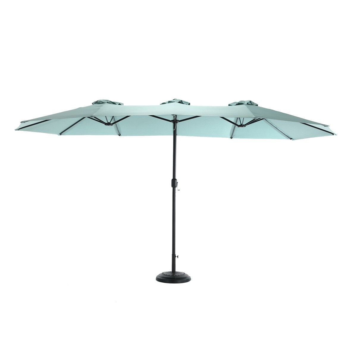 14.8 Ft Double Sided Outdoor Umbrella Rectangular Large with Crank
