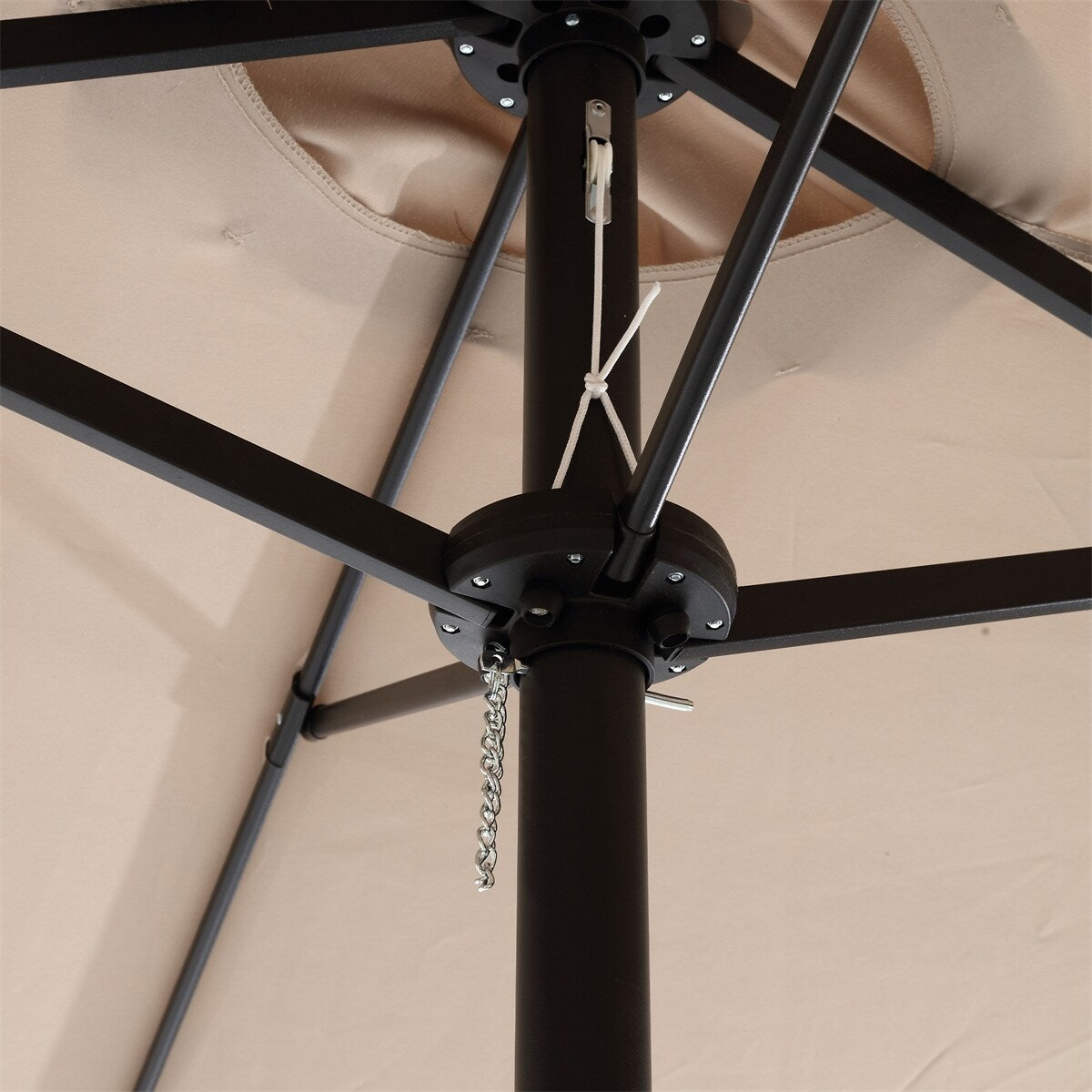 14.8 Ft Double Sided Outdoor Umbrella Rectangular Large with Crank