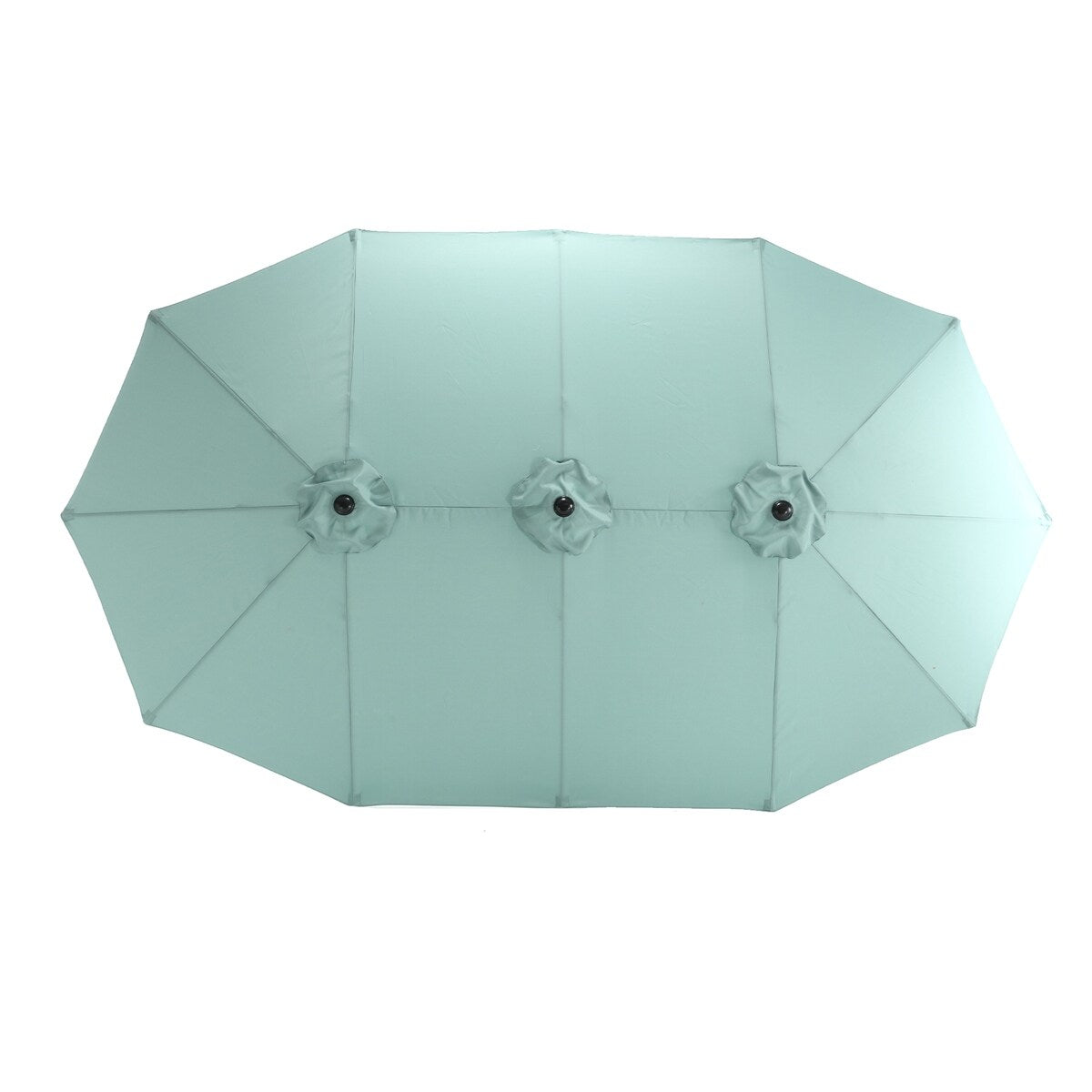 14.8 Ft Double Sided Outdoor Umbrella Rectangular Large with Crank