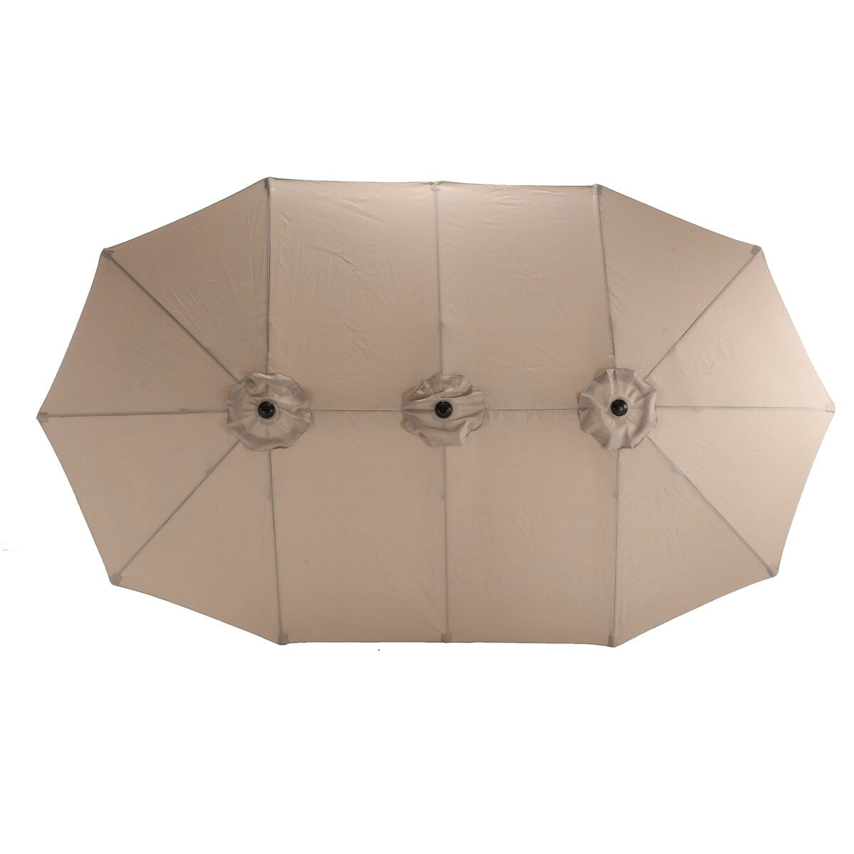 14.8 Ft Double Sided Outdoor Umbrella Rectangular Large with Crank