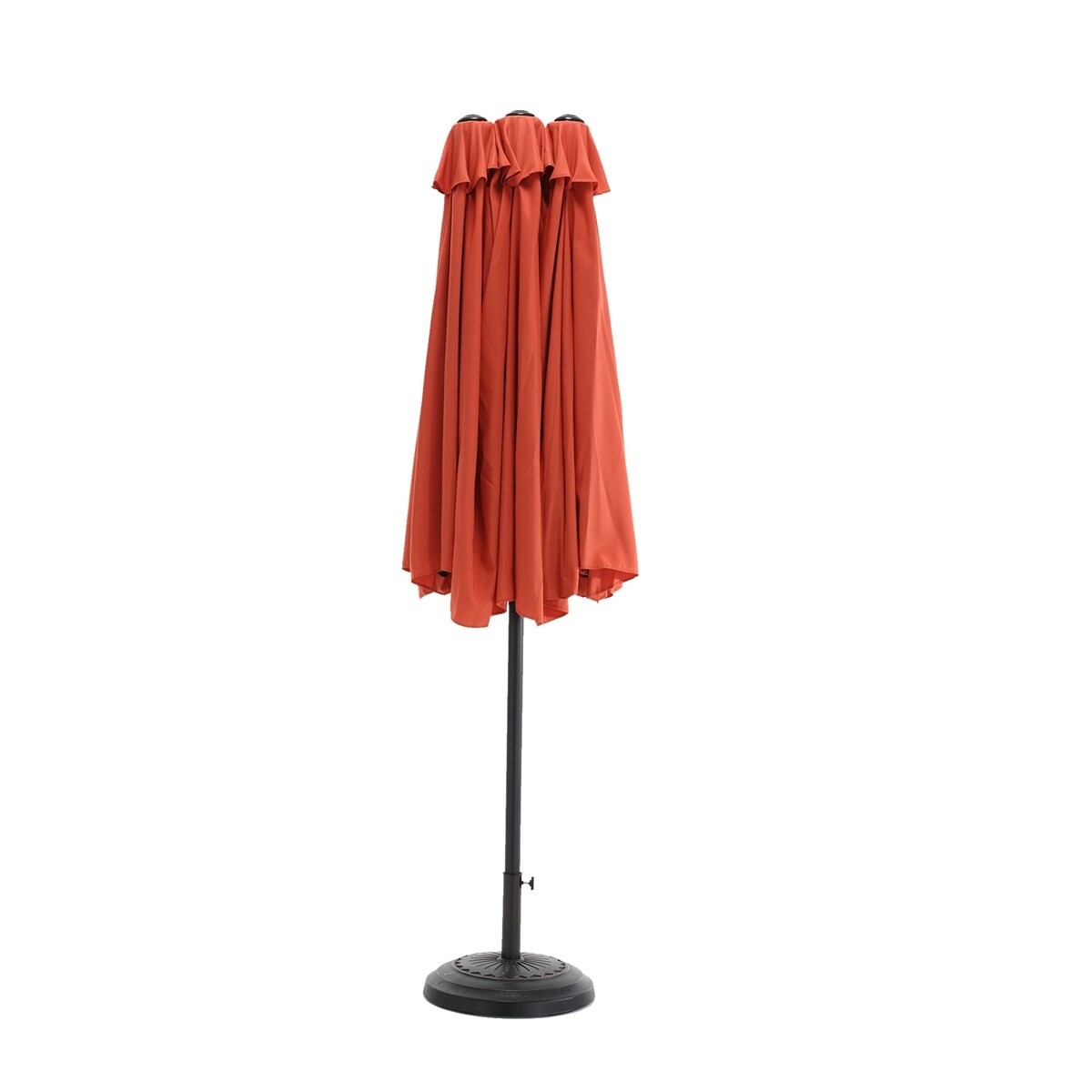 14.8 Ft Double Sided Outdoor Umbrella Rectangular Large with Crank