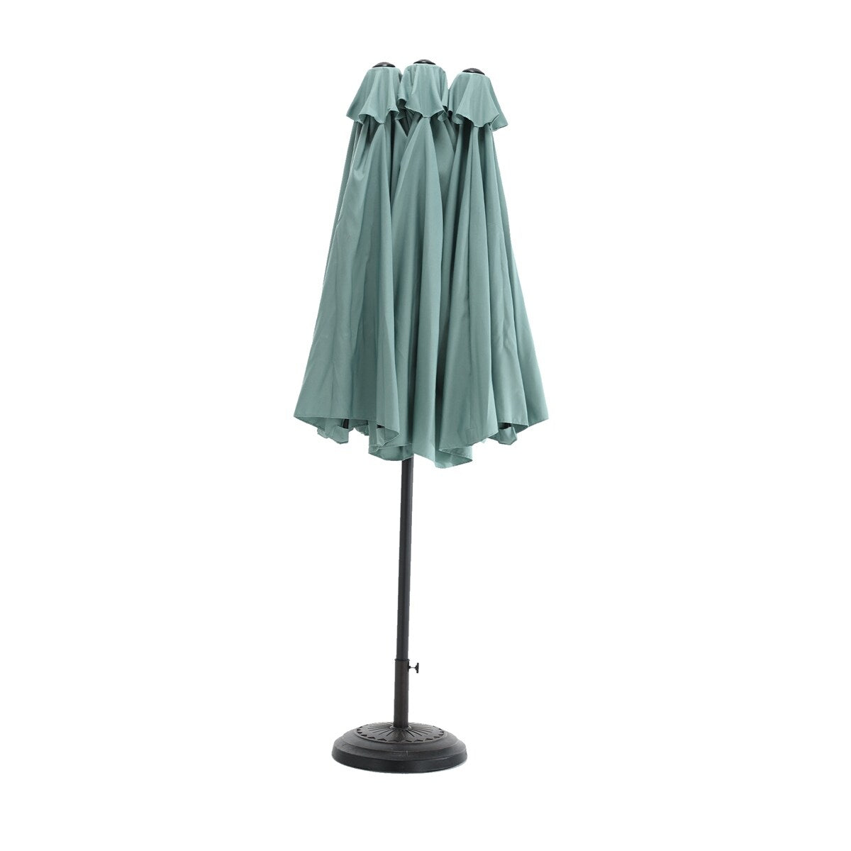 14.8 Ft Double Sided Outdoor Umbrella Rectangular Large with Crank