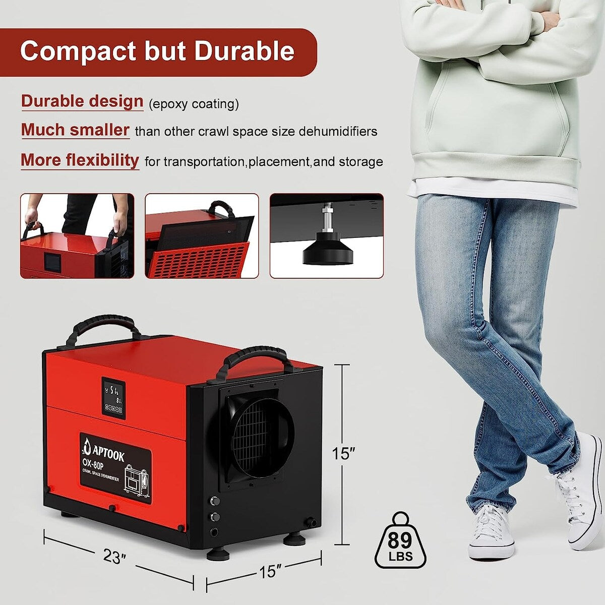 140 Pt. Commercial Dehumidifier with drain Hose