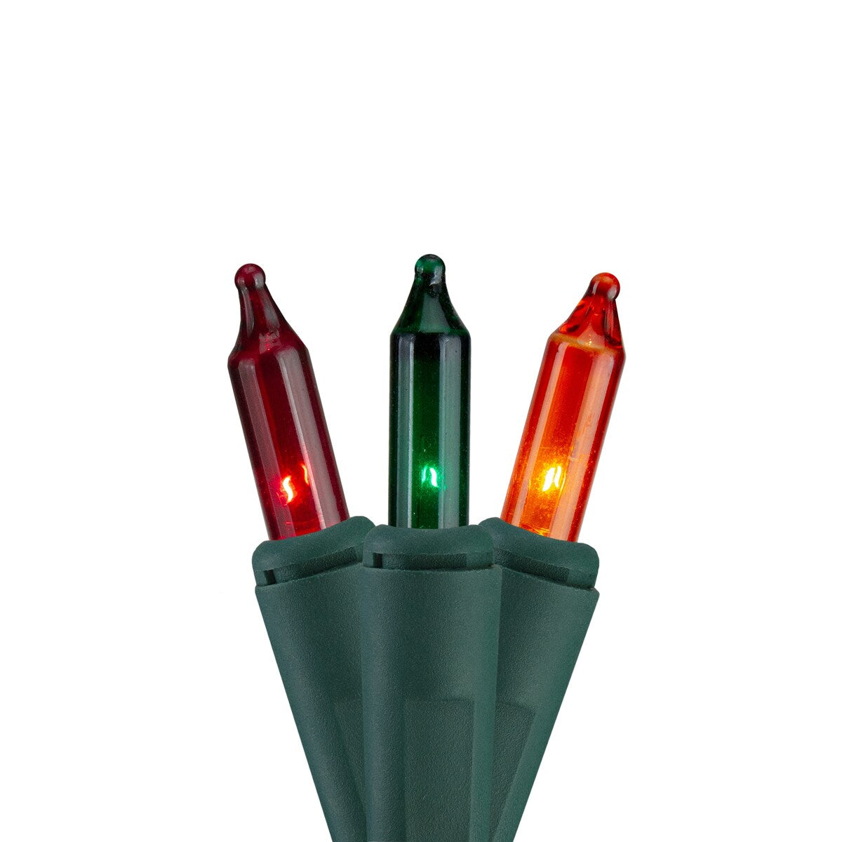 140ct Everglow Chasing Mini Christmas Lights - 48ft Green Wire - 48'