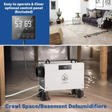 Edendirect Commercial Dehumidifier with Drain Hose, Remote Control, Memory Restart, Whole House, Auto Defrose