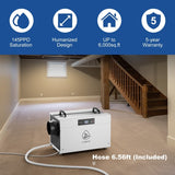 Edendirect Commercial Dehumidifier with Drain Hose, Remote Control, Memory Restart, Whole House, Auto Defrose