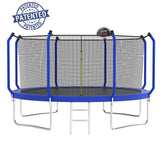 14FT Trampoline with Basketball Hoop, ASTM Approved Reinforced Type Outdoor Trampoline with Enclosure Net