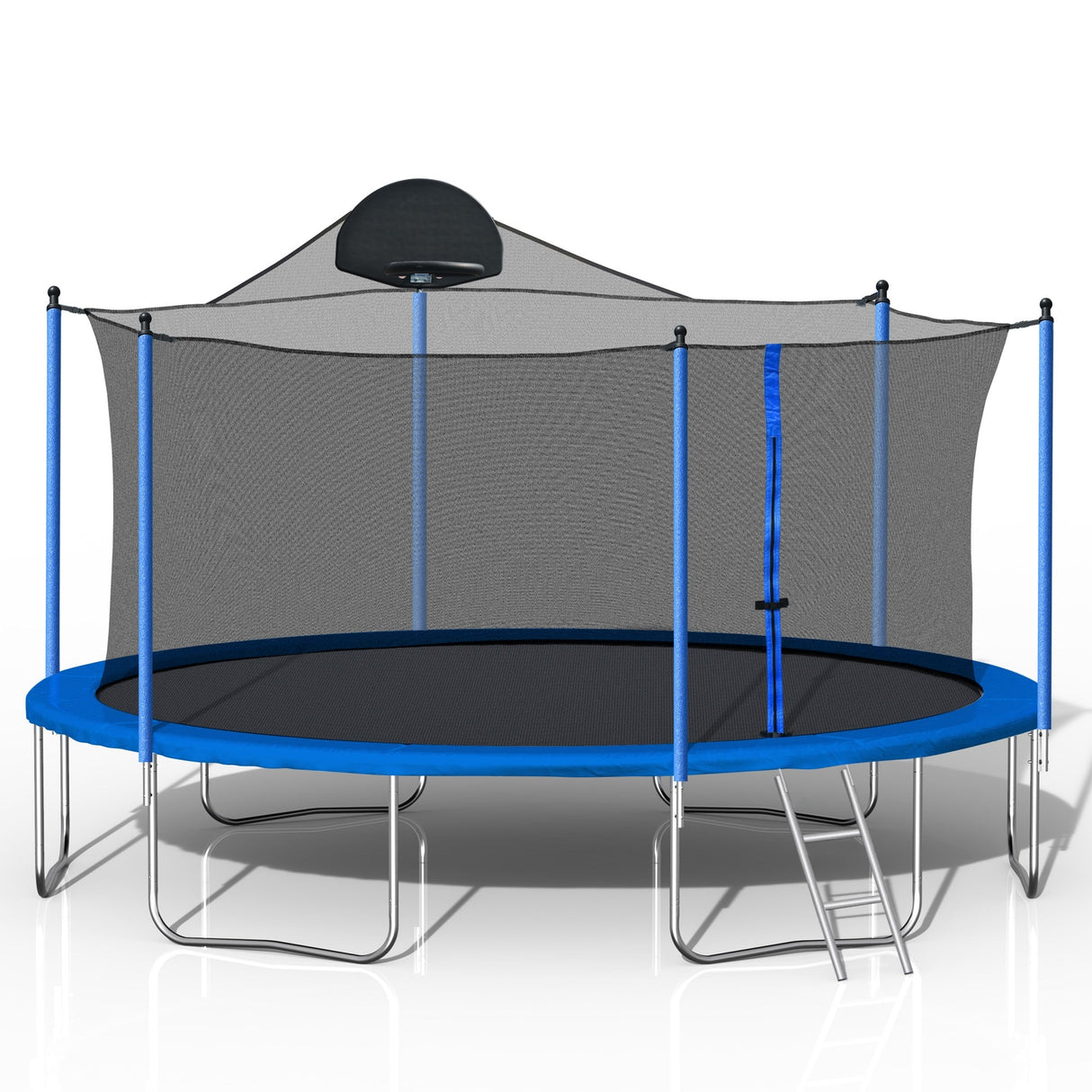 14-foot Trampoline with Basketball Hoop