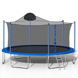 14-foot Trampoline with Basketball Hoop