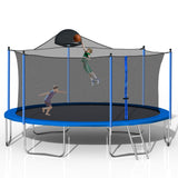 14-foot Trampoline with Basketball Hoop