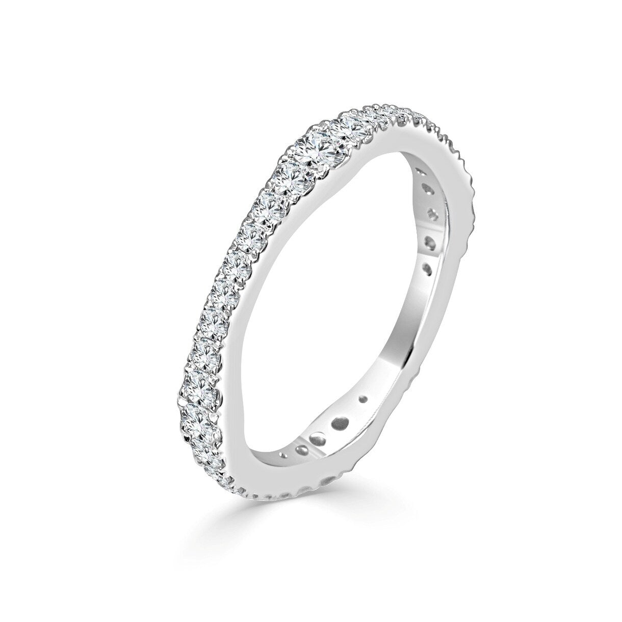Joelle Collection Diamond Eternity Band Ring for Her 14k Gold 3/4ct TDW Size 6.5