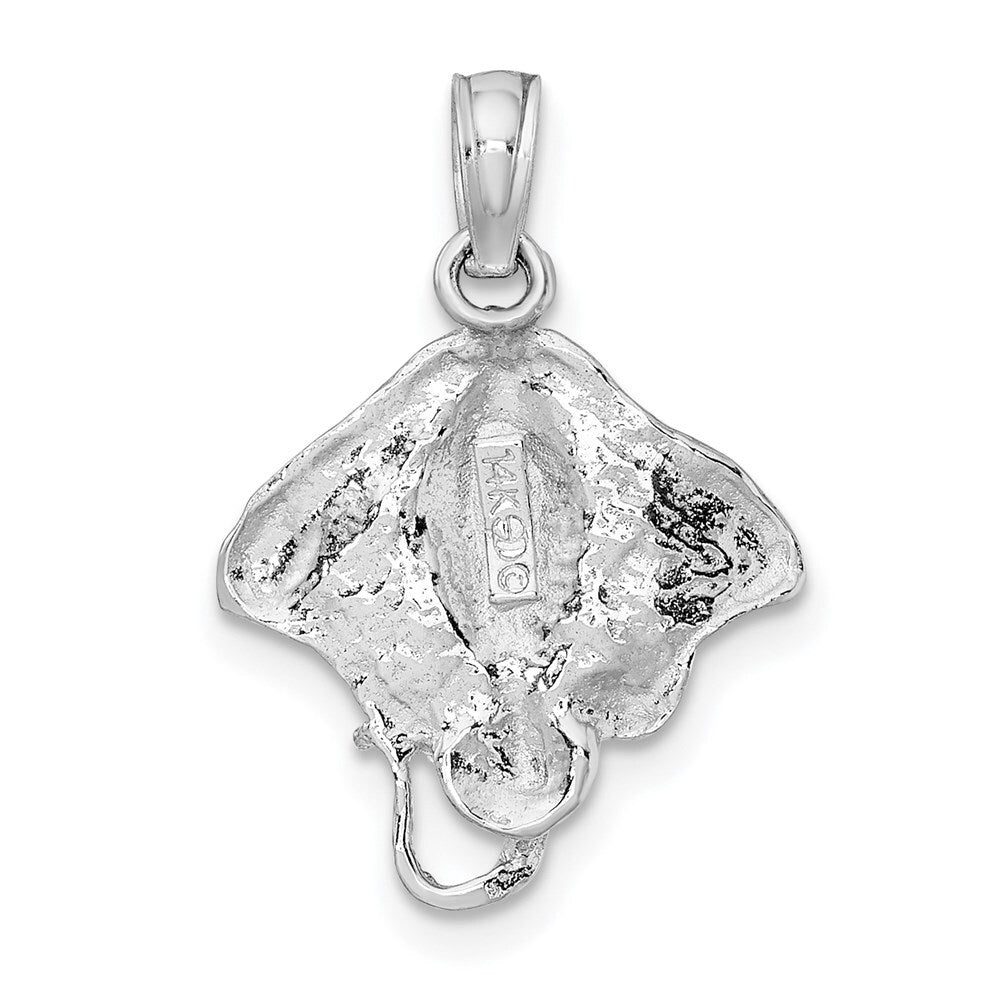 14K White Gold WHITE STINGRAY / 2-D (3 OF 4)