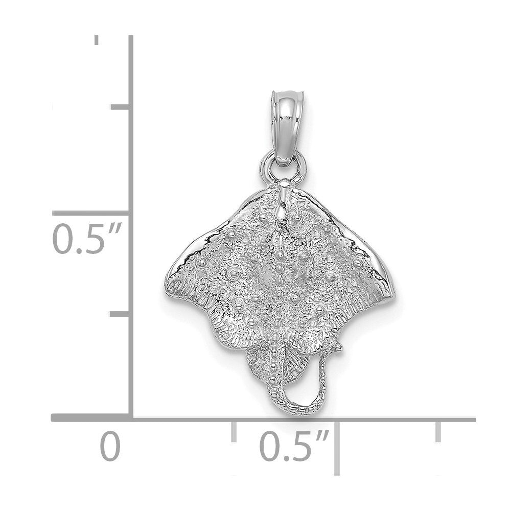 14K White Gold WHITE STINGRAY / 2-D (3 OF 4)