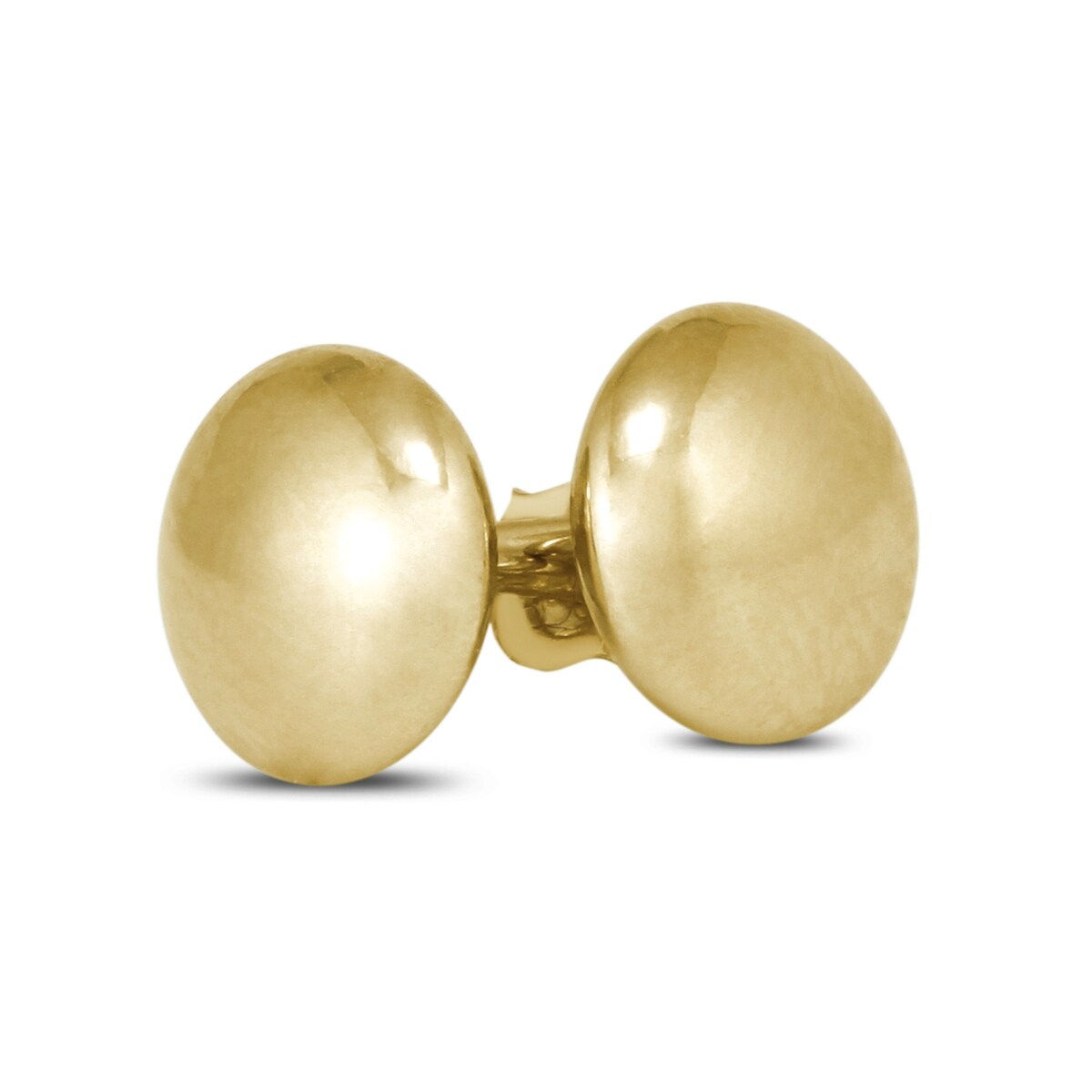 Marquee Jewels 14K Yellow Gold 6mm Button Ball Stud Earrings