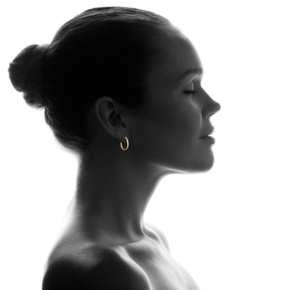 Marquee Jewels 14MM Hoop Earrings in 14K Yellow Gold