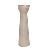 14" Ceramic Beaded Candle Holder Contemporary Champagne Gold Elegant Decorative Votive Candle / Tealight Holder for