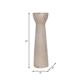 14" Ceramic Beaded Candle Holder Contemporary Champagne Gold Elegant Decorative Votive Candle / Tealight Holder for