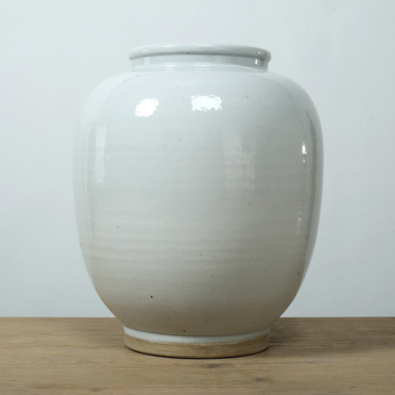 14" High Clara Vase with Unglazed Base