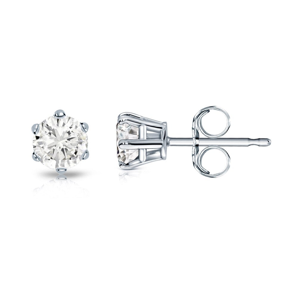 Overstock diamond studs discount