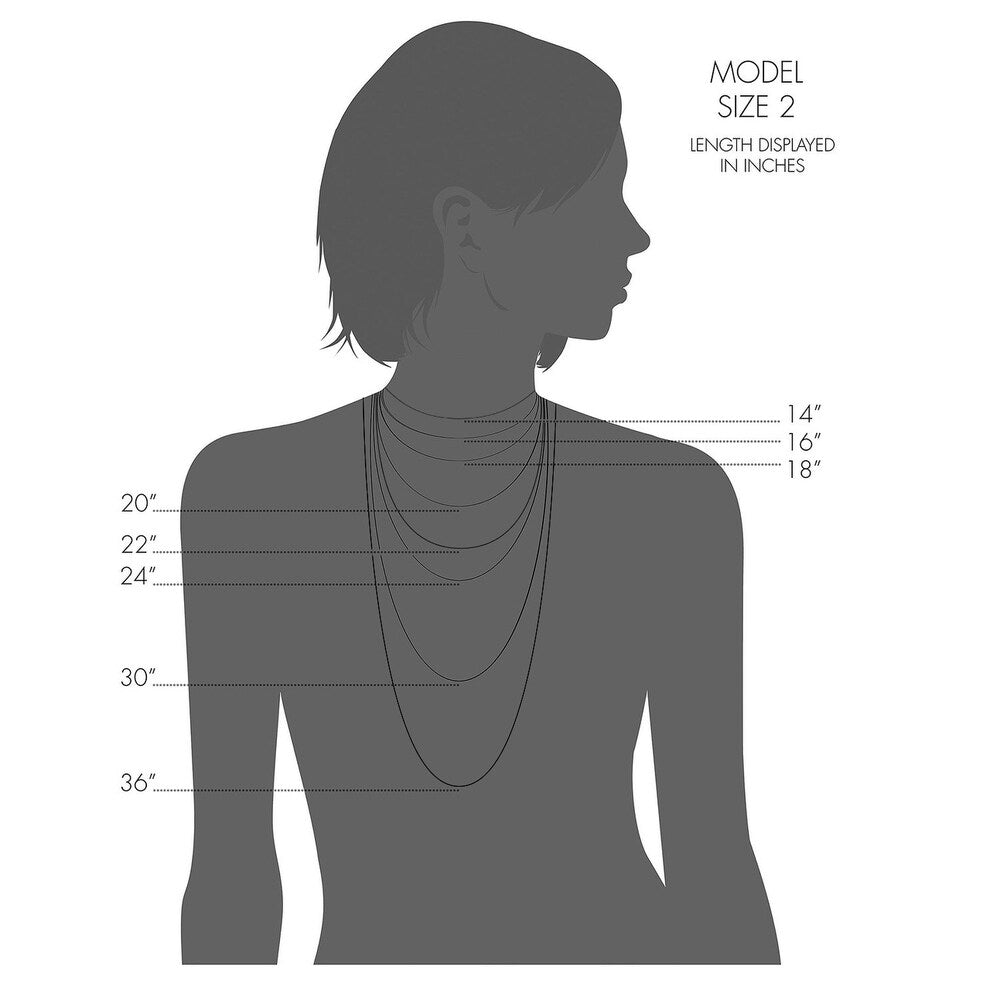 14k Yellow Gold 1.9 millimeter Rope Chain Necklace (16 - 30 inches)