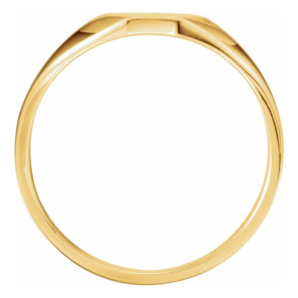 14k Yellow Gold 22mm Round Hollow Joseph Medal Pendant