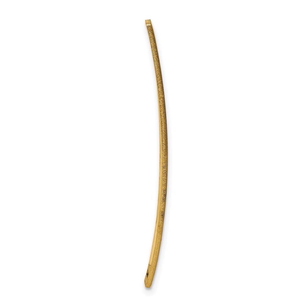 14k Yellow Gold 9.5mm Epoxy Enameled Medical ID Off Ctr Soft Diamond Shape Plate # 817, 34"
