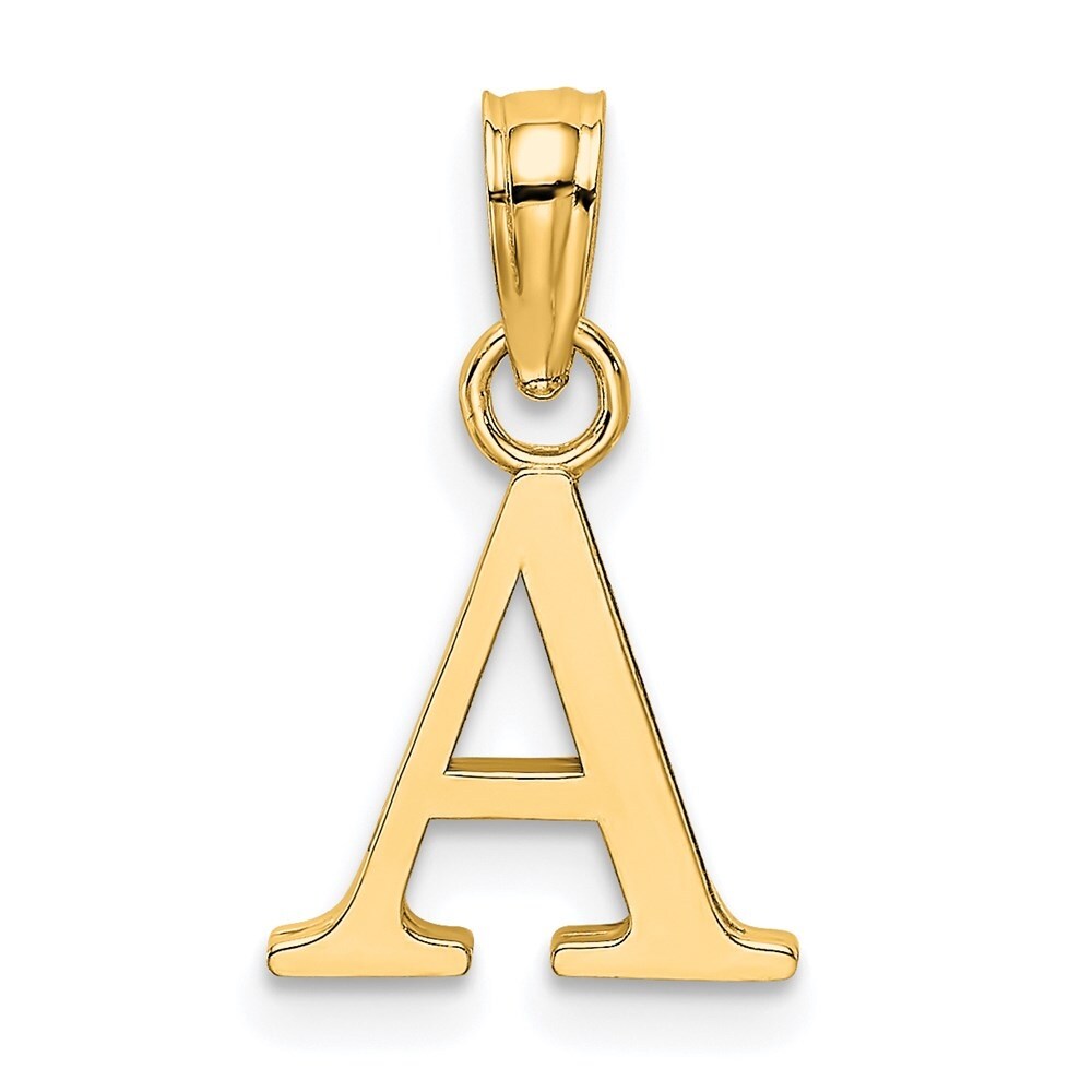 14k Yellow Gold A BLOCK INITIAL/HP (2of2)