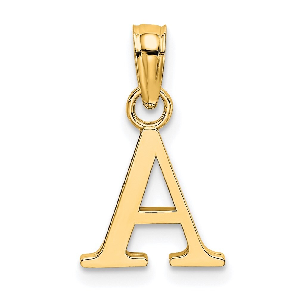 14k Yellow Gold A BLOCK INITIAL/HP (2of2)