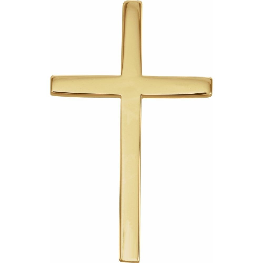 14k Yellow Gold Cross Pendant(L-25.7mm, W-15.7mm)