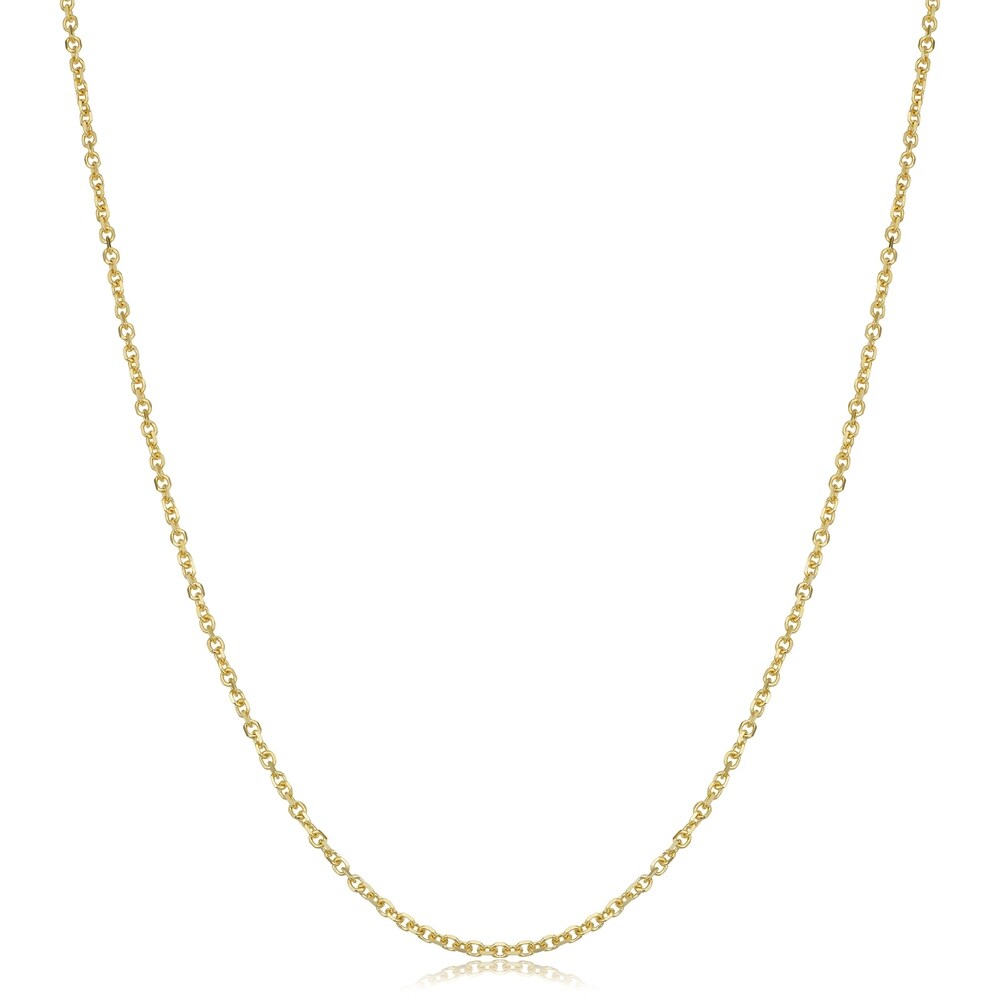 14k Yellow Gold Diamond-cut Cable Chain (16 - 24 inches)