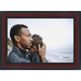 14x10 Traditional Mahogany Complete Wood Picture Frame with UV Acrylic, Foam Board Backing, & Hardware