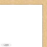 14x10 Traditional Natural Complete Wood Picture Frame with UV Acrylic, Foam Board Backing, & Hardware