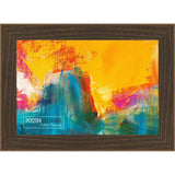 14x12 Distressed/Aged Walnut Complete Wood Picture Frame with UV Acrylic, Foam Board Backing, & Hardware