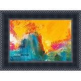14x12 Traditional Black Complete Wood Picture Frame with UV Acrylic, Foam Board Backing, & Hardware