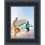 14x12 Traditional Black Complete Wood Picture Frame with UV Acrylic, Foam Board Backing, & Hardware