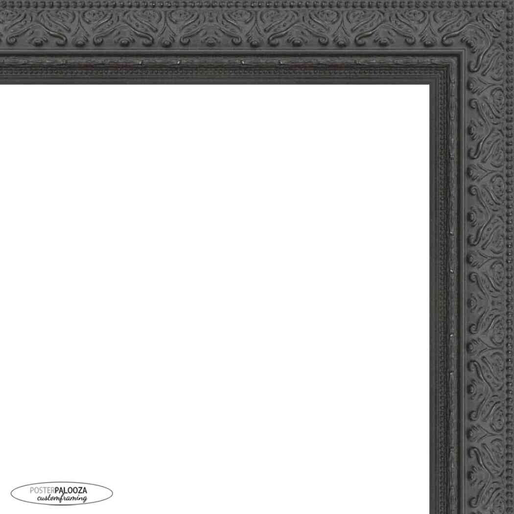 14x14 Ornate Mahogany Complete Wood Square Picture Frame with UV Acrylic, Foam Board Backing, & Hardware