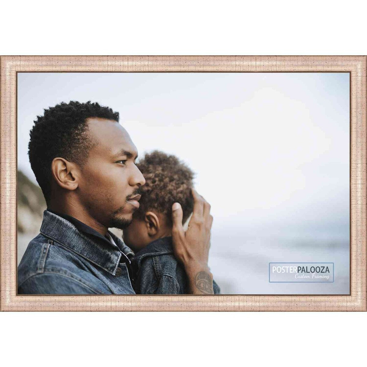 14x18 Contemporary Antique Silver Complete Wood Picture Frame with UV Acrylic, Foam Board Backing, & Hardware