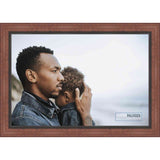 14x18 Traditional Mahogany Complete Wood Picture Frame with UV Acrylic, Foam Board Backing, & Hardware