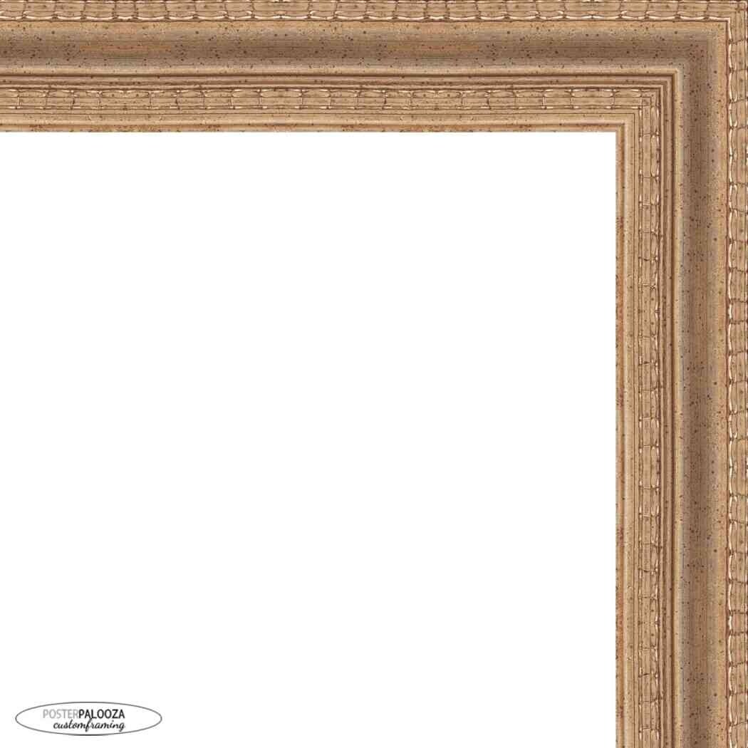 14x24 Traditional Silver Complete Wood Picture Frame with UV Acrylic, Foam Board Backing, & Hardware