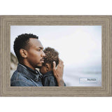 14x25 Rustic Wood Tone Complete Wood Picture Frame with UV Acrylic, Foam Board Backing, & Hardware