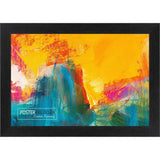 14x25 Traditional Black Complete Wood Picture Frame with UV Acrylic, Foam Board Backing, & Hardware